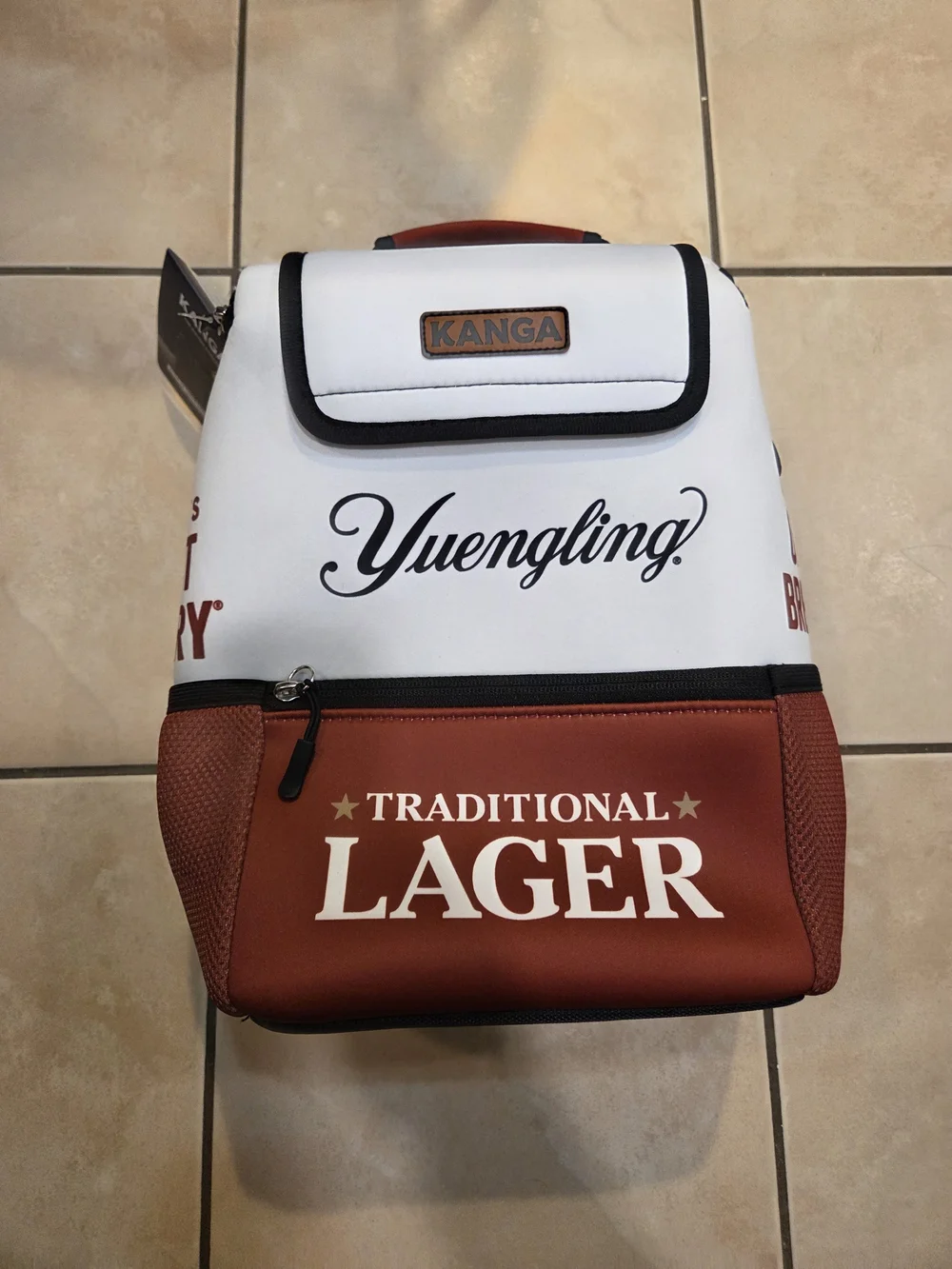 Yuengling White and Brown Traditional Lager Cooler Bag